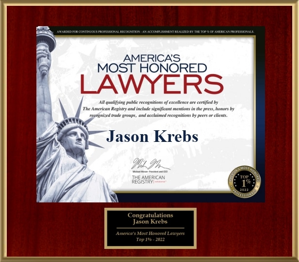 Jason Krebs Americas Most Honored Lawyers